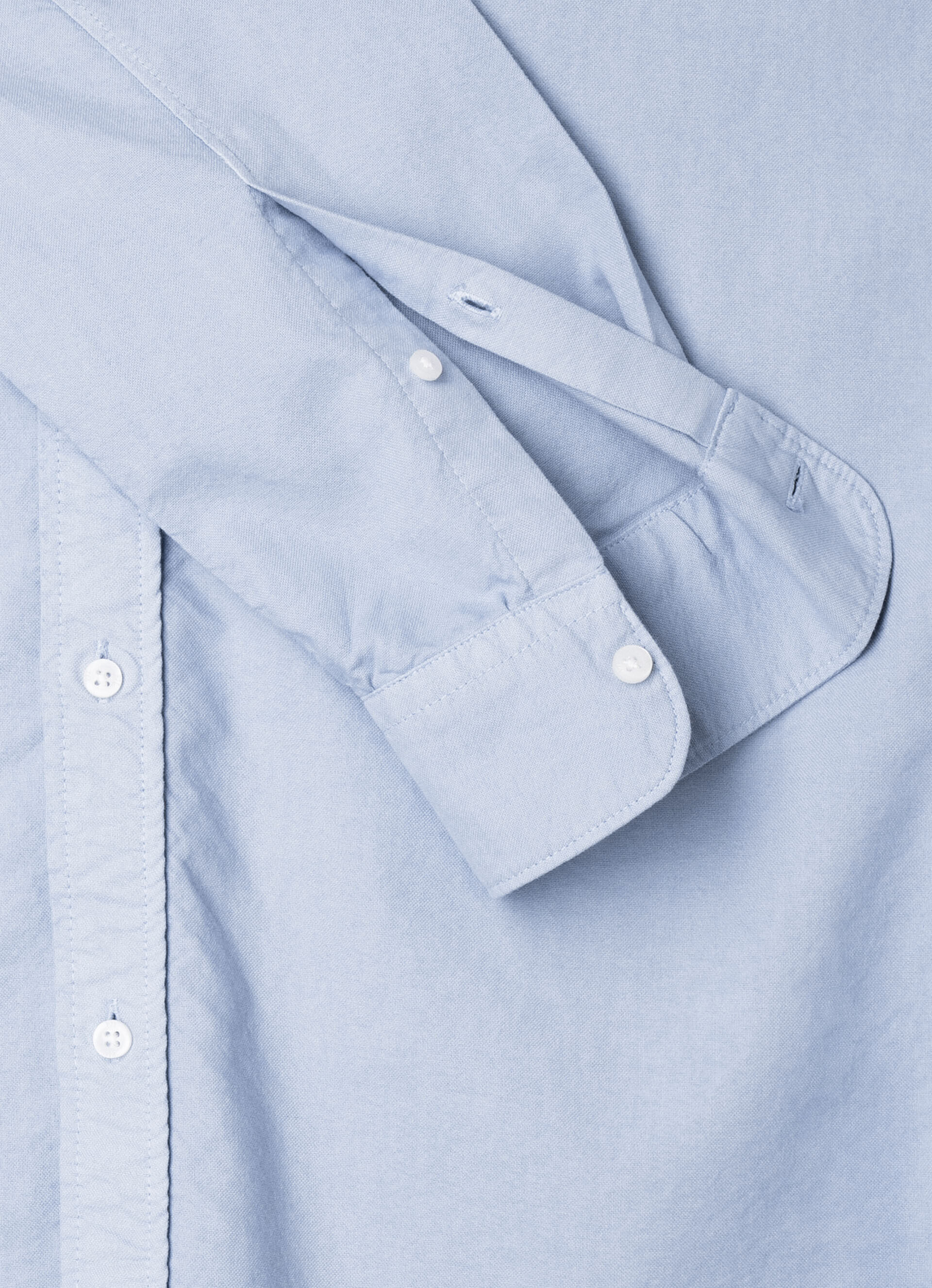 Camisa Oxford de corte regular - azul claro
