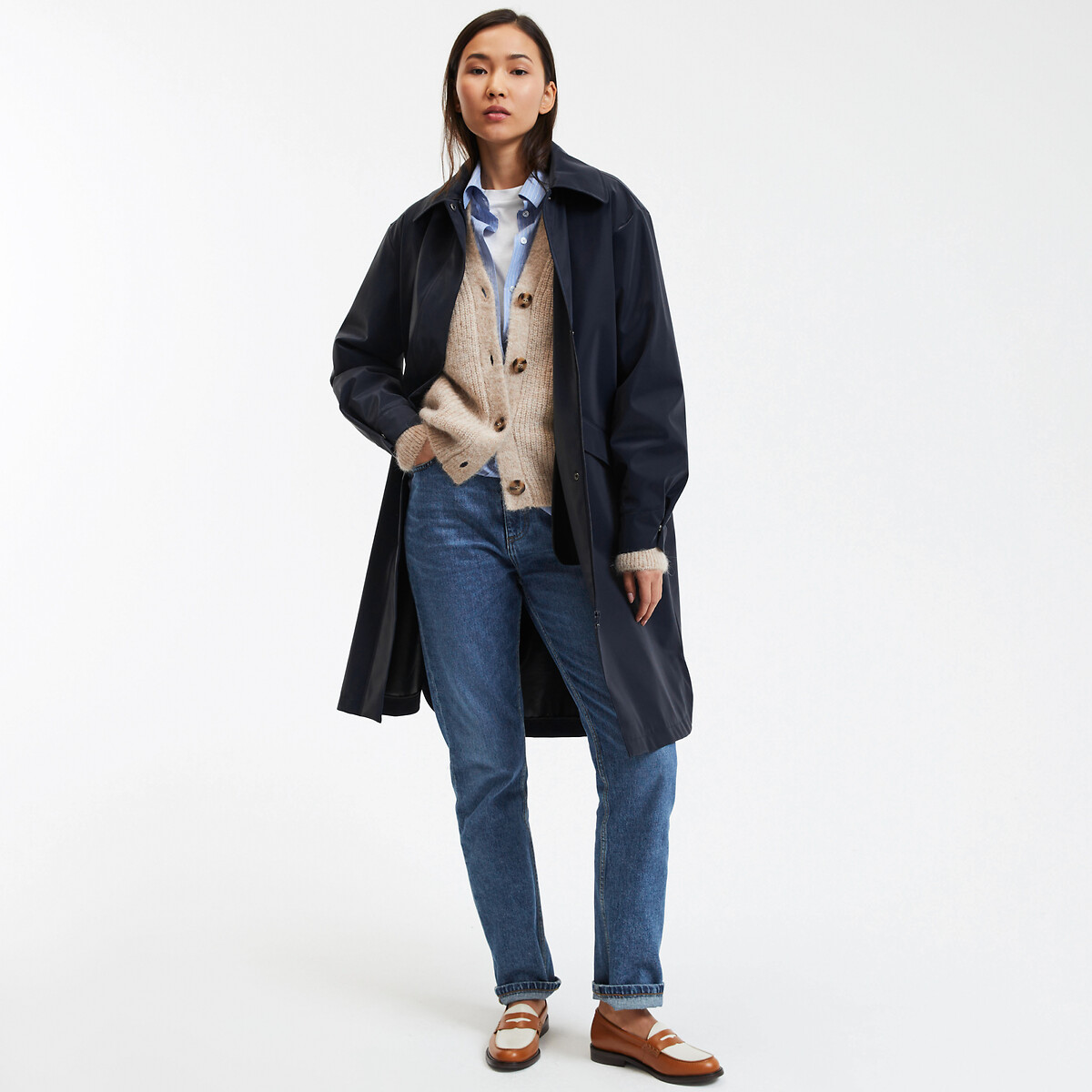 COLEÇÕES LA REDOUTE<br>Regatas oversized com capuz, Signature PRISCA