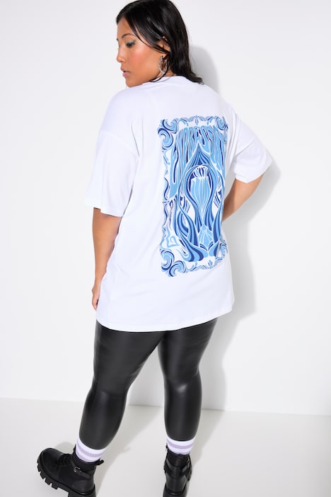 T-Shirt, Oversized, Rückenprint
