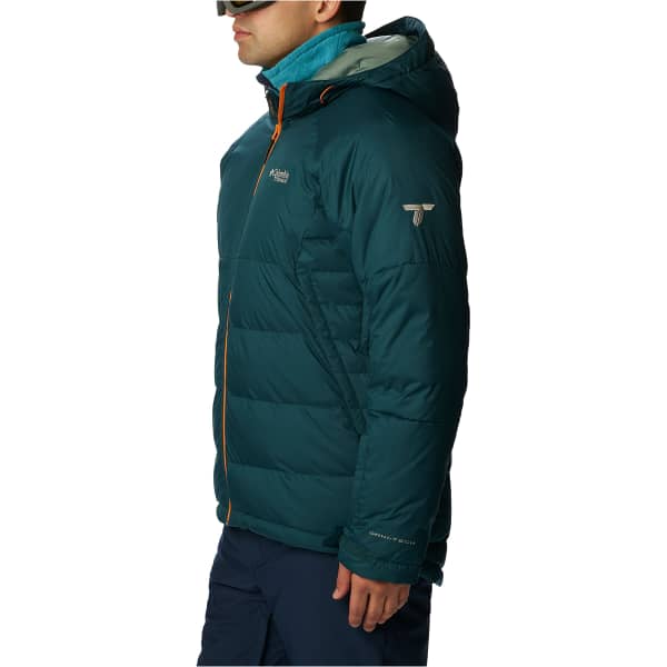Veste de ski COLUMBIA ROARING FORK DOWN JACKET NIGHT WAVE/BRIGHT ORANGE POPS