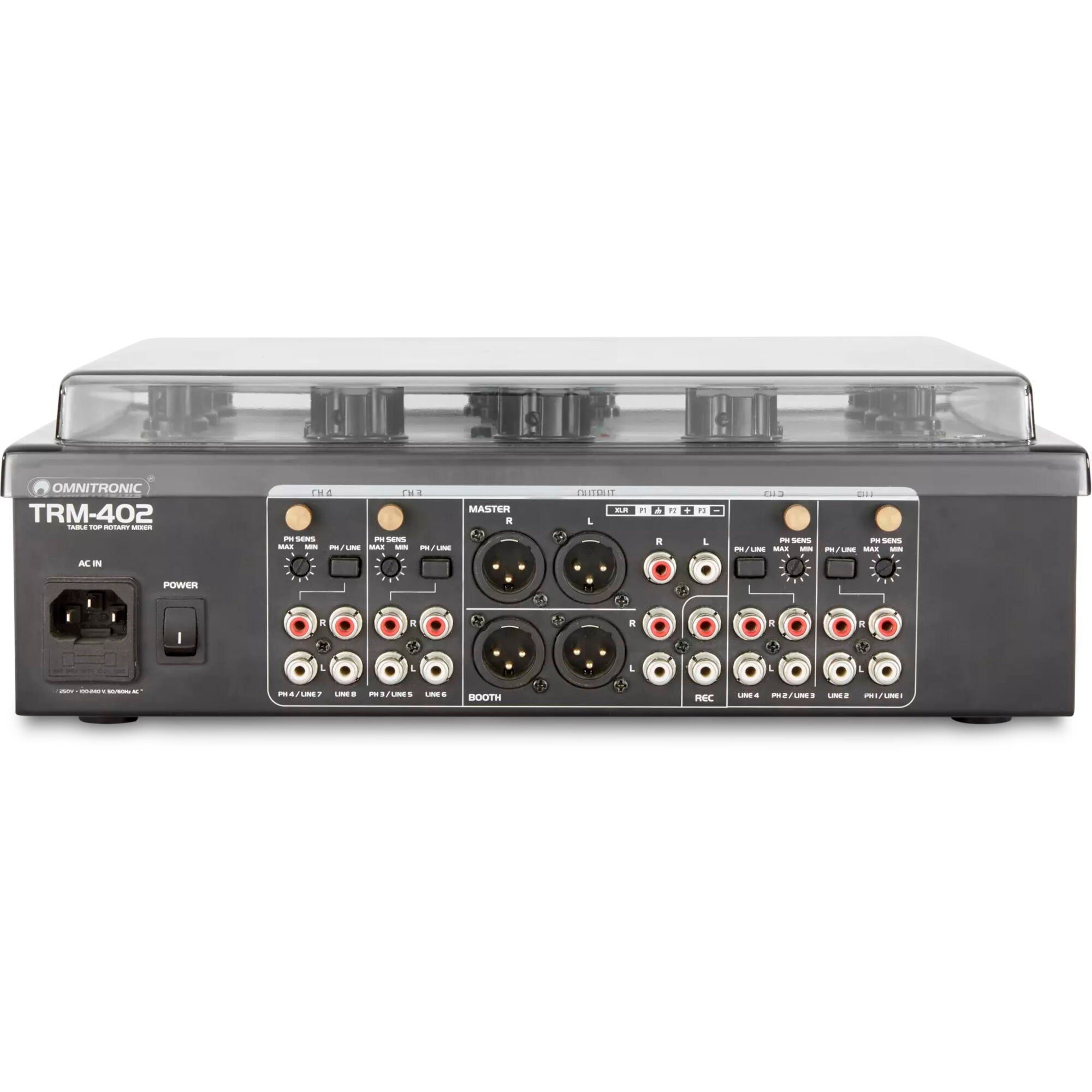 Decksaver stofkap voor Omnitronic TRM-402