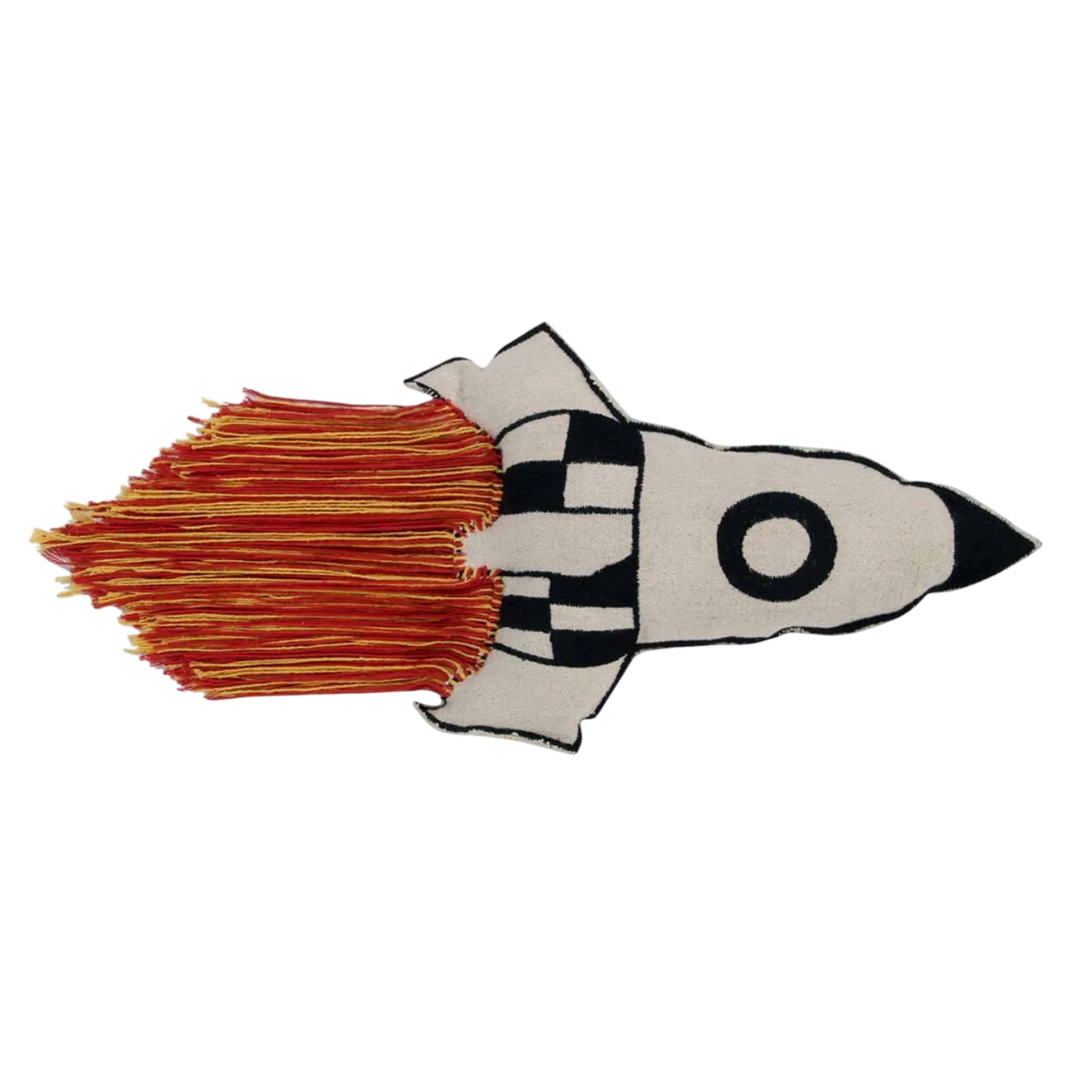 Strickkissen Rakete