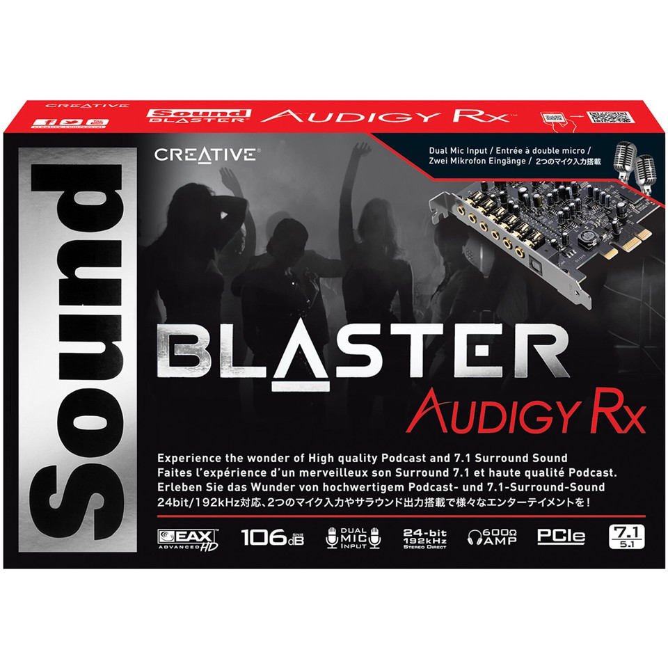 Creative - Sound Blaster Audigy RX PCIe lydkort