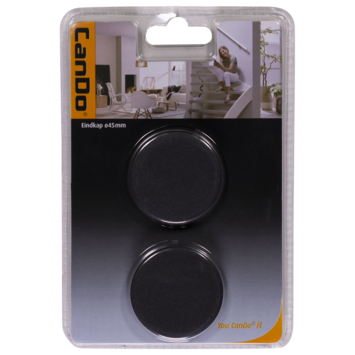 CanDo eindkap Mat Zwart Ø45MM