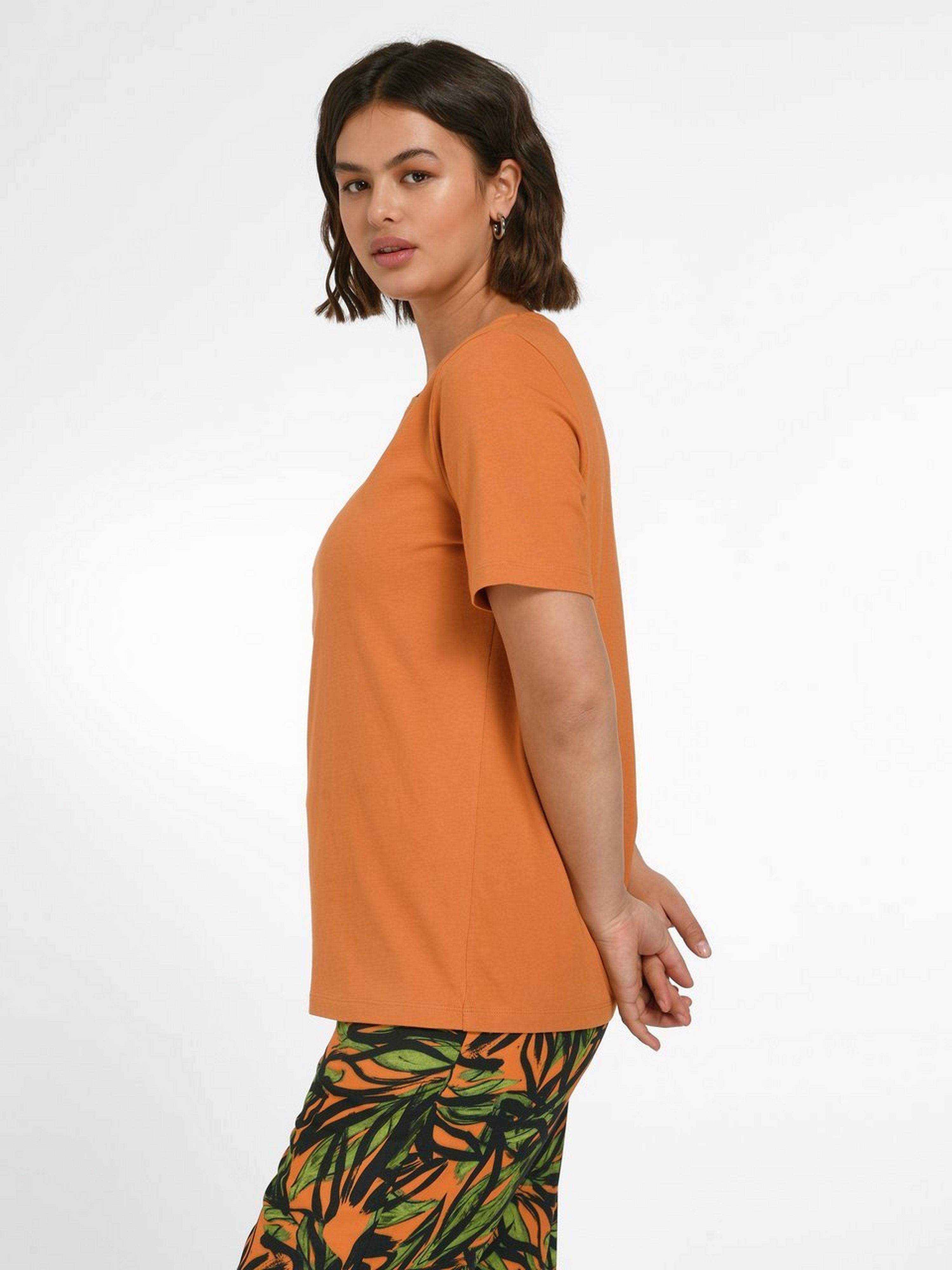 Rundhals-Shirt mit 1/2-Arm