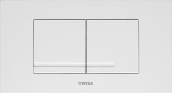 Wisa XT bedieningsplaat Kantos DF 20.8x11.1cm kunststof wit