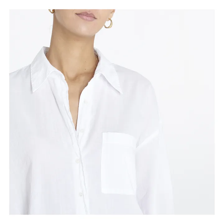Xirena Chemise Sydney Popeline de Coton | Blanc