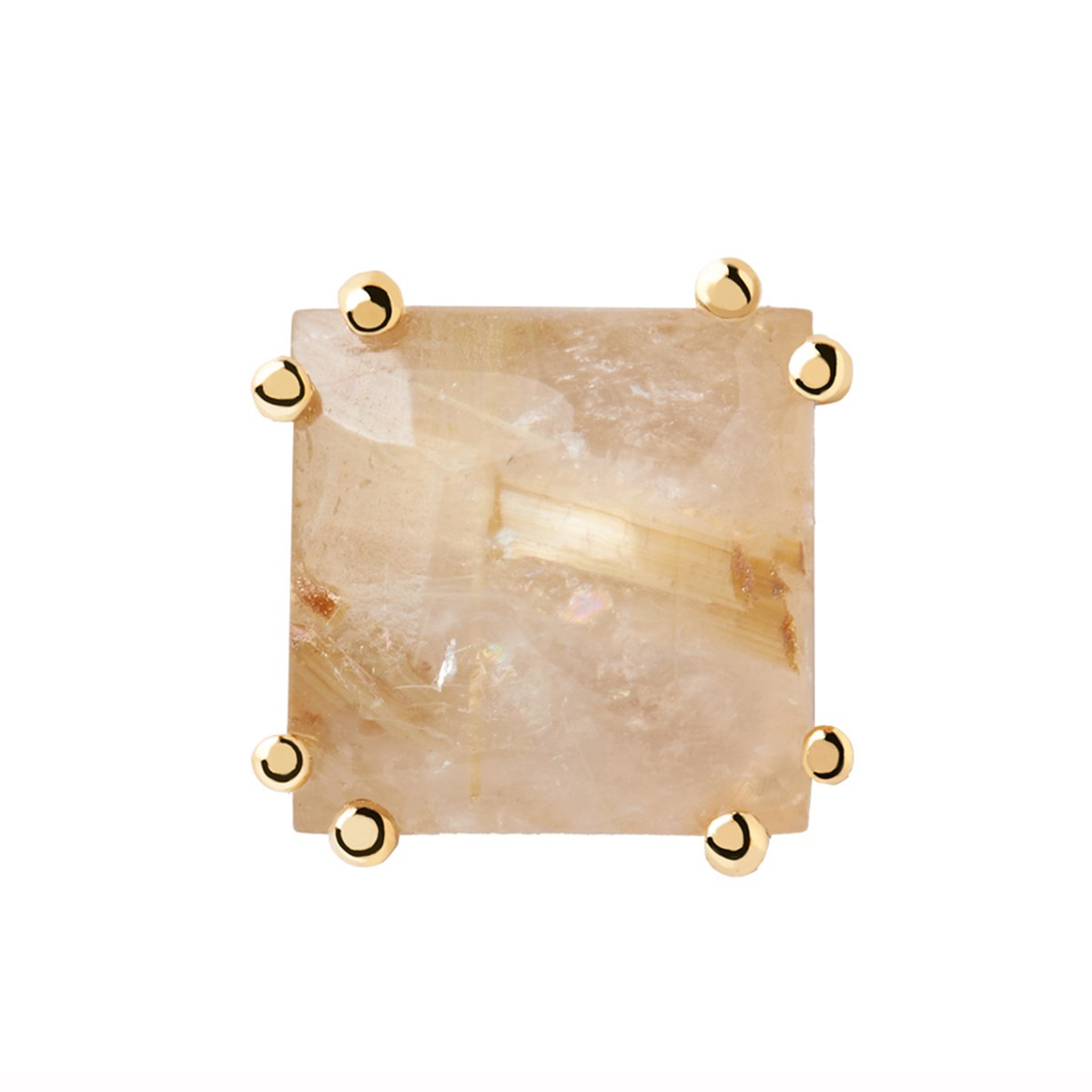 Boucle d'oreille individuelle PdPaola Suki Rutile