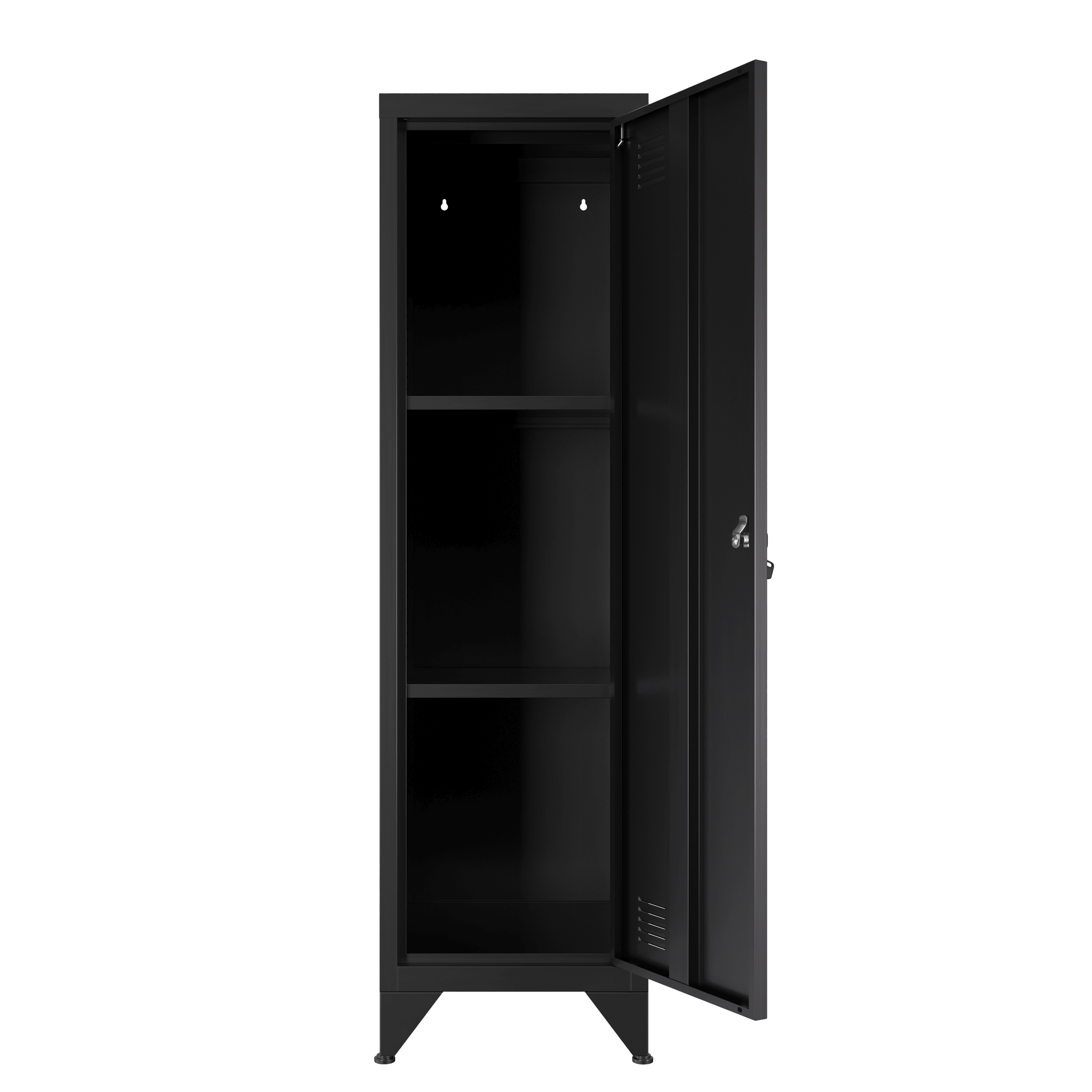 Aktenschrank mit 3 Böden ANTEY 38 x 137 cm schwarz
