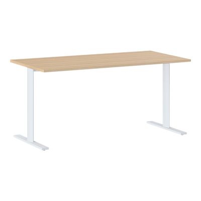 Bureau YES ! - 140 cm - Pieds métal fixes - Chêne