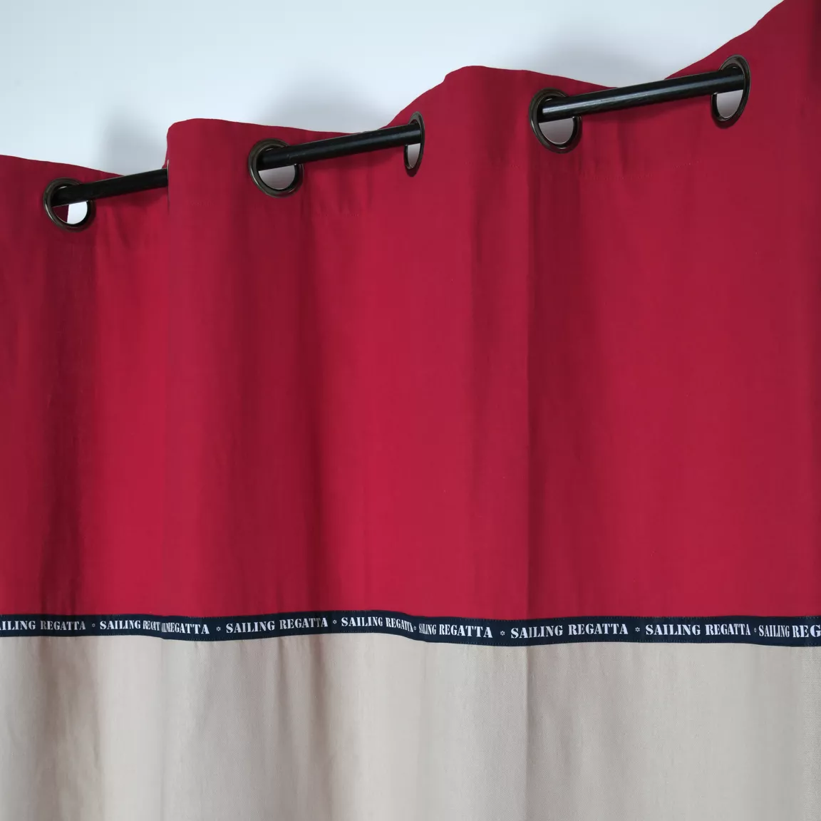 Rideau coton (140 x 260 cm) Fregate Rouge