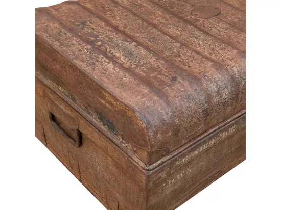 Valise en métal marron 67x45x29h