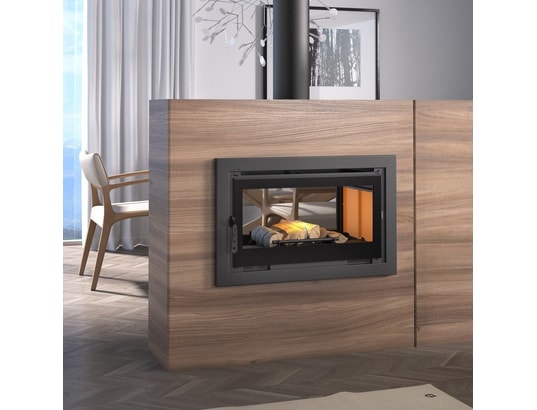 FM BIOMASA - Accessoires cheminée FM Insert de cheminée double face IT-102 14,5kW à chaleur ve...