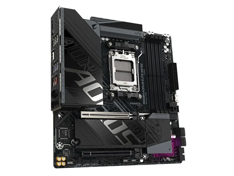 GIGABYTE B850M AORUS ELITE WIFI6E, AMD, Sokkel AM5, AMD Ryzen 7000 Series, AMD Ryzen 8000 Series, AMD Ryzen 9000 Series, Sokkel AM5, DDR5-SDRAM, 256 GB