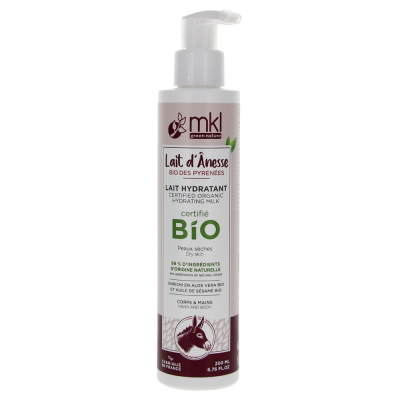 Lait d'Ânesse Bio du Gers Lait Hydratant Corps et Mains 200 ml