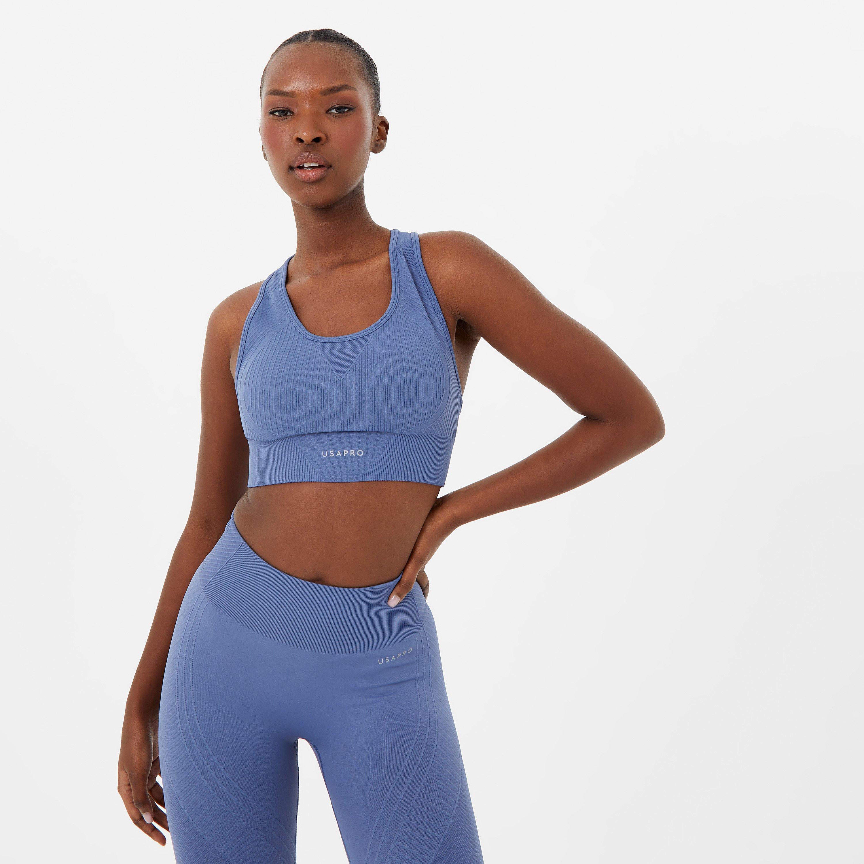 USA Pro UP Seamless Crop Sports Bra