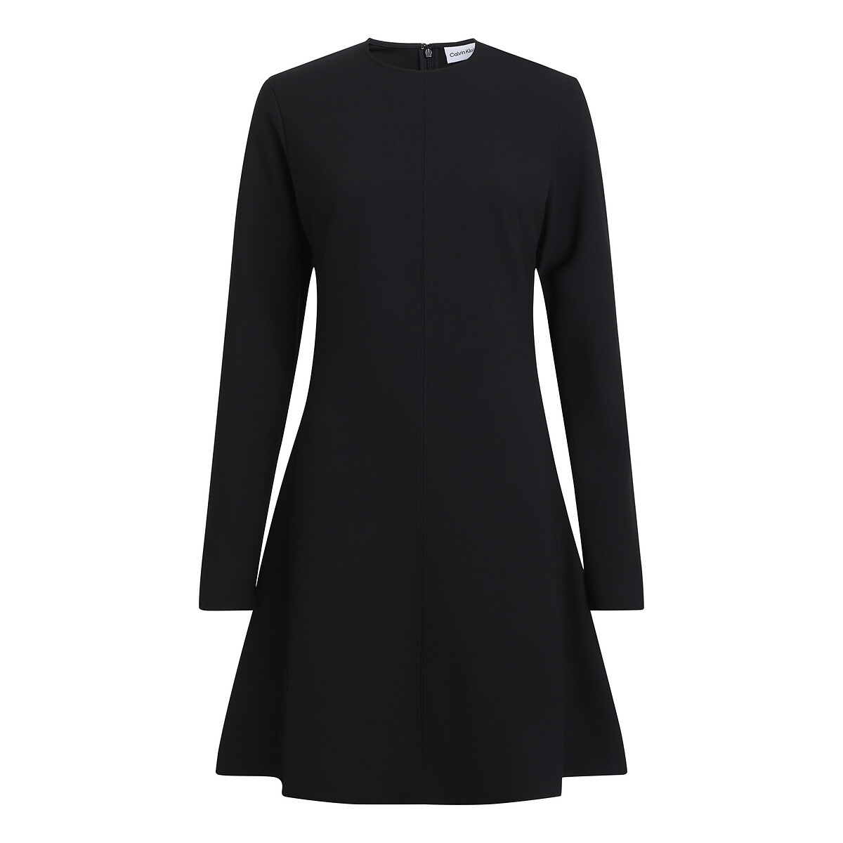 CALVIN KLEIN<br>Vestido curto com mangas compridas e decote redondo