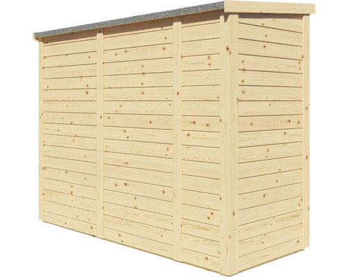 Tuinhuis/fietsenstalling/vuilnisbak Bertilo Multi-Box 3 200x82x163 cm naturel