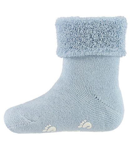 Fuzzies Babysocken - Anti-Rutsch Unterseite - Hellblau