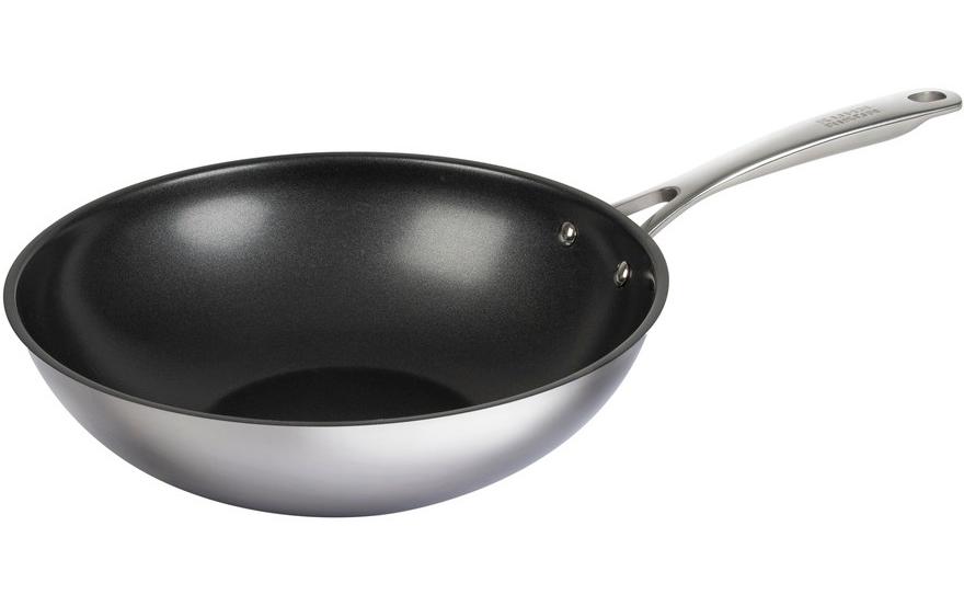 Wok Allround Sleeve 24 cmWokpfanne aus Edelstahl mit Antihaftbeschichtung