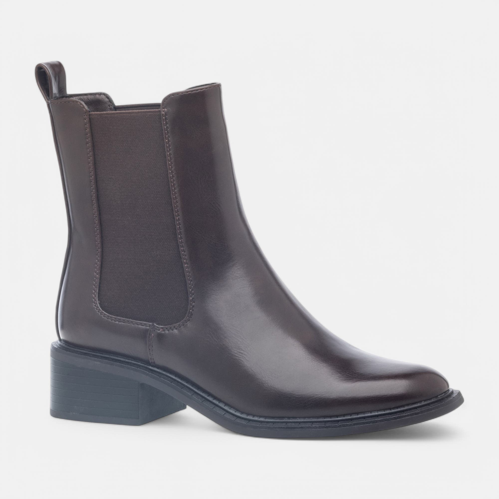Boots chelsea Femme marron