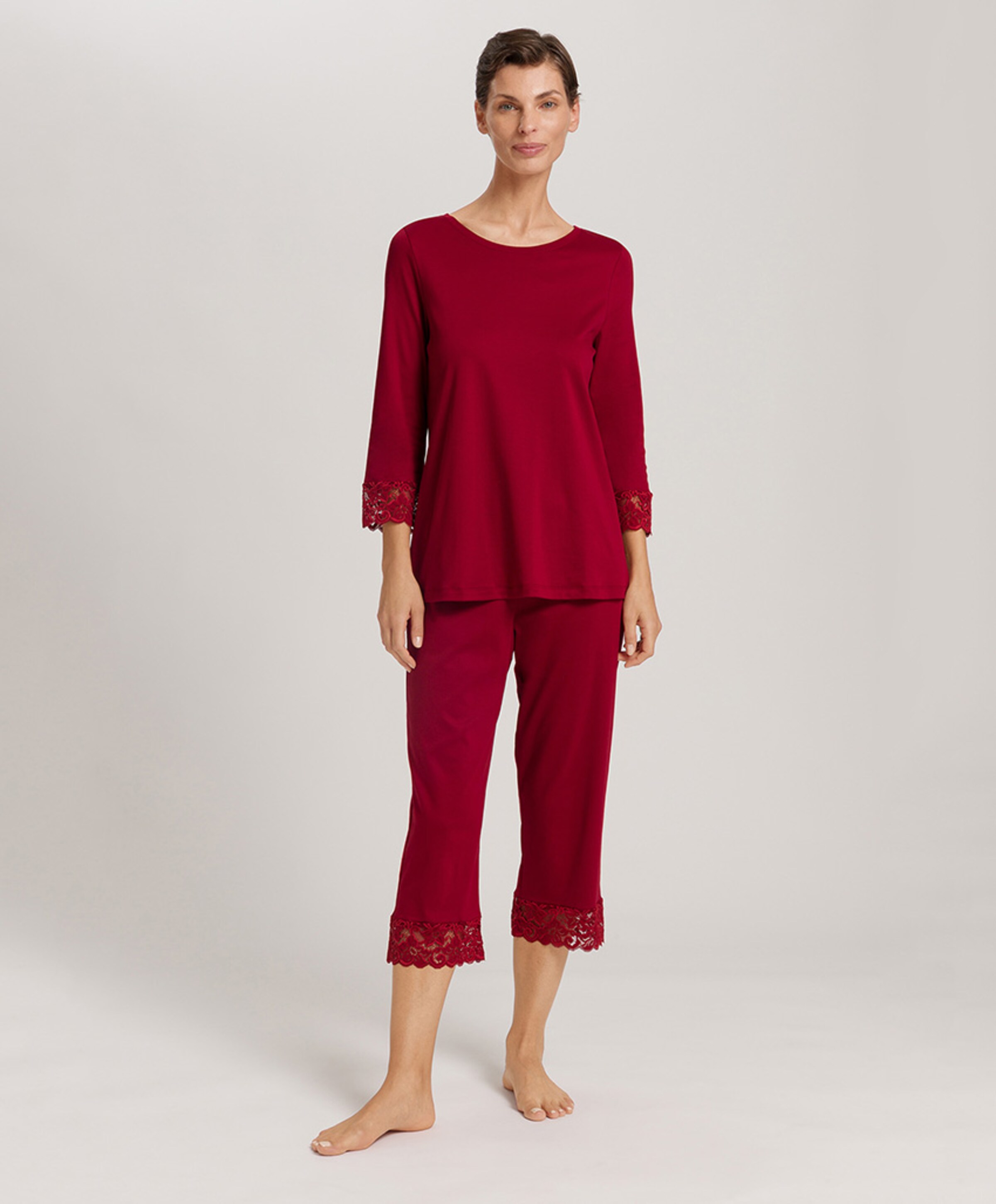 Hanro Pyjamaset rood