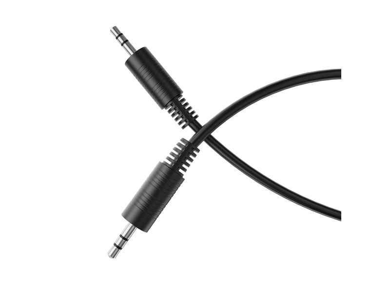 HDSupply Audio-Kabel 3.5 mm Klinke - 3.5 mm Klinke 0.5 m, S Audio Kabel, 3.5 mm Klinke auf 3.5 mm Klinke, 0.50 m, schwarz