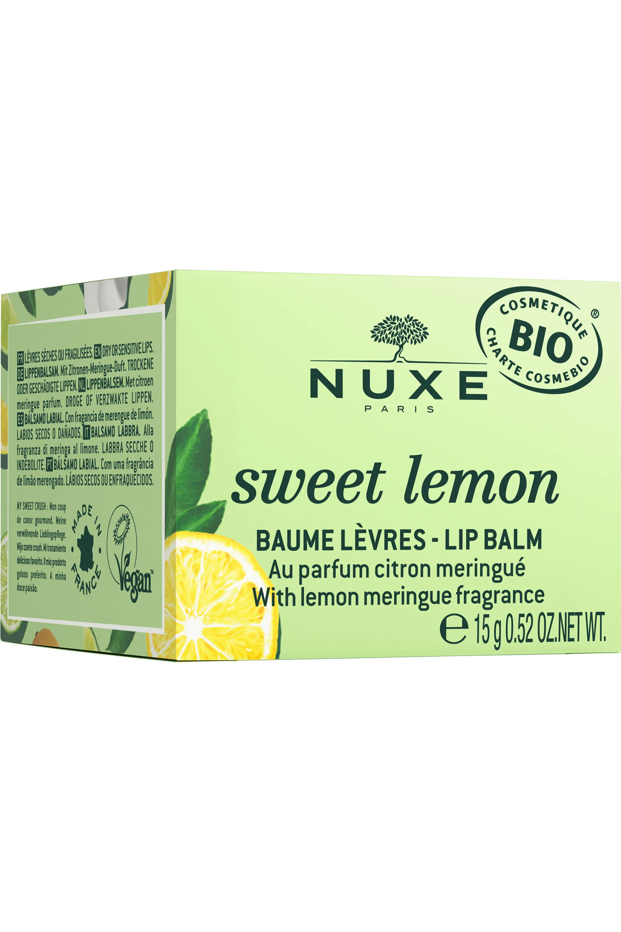 Nuxe Baume à lèvres Sweet Lemon bio-15 g
