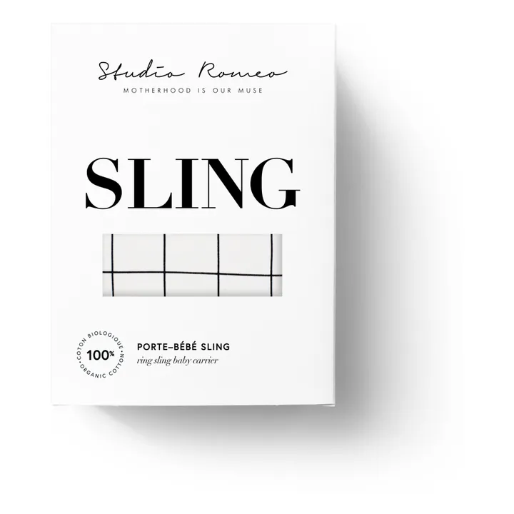 Studio Romeo Echarpe de portage en coton bio | Blanc