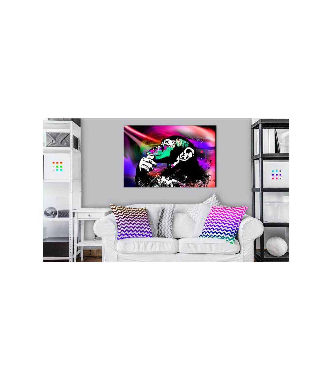 Paris Prix - Tableau Imprimé colourful Party 40x60cm