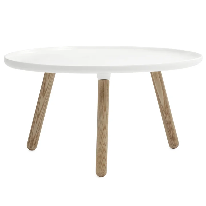 Normann Copenhagen - Tablo Ø 78 cm, weiss / natur