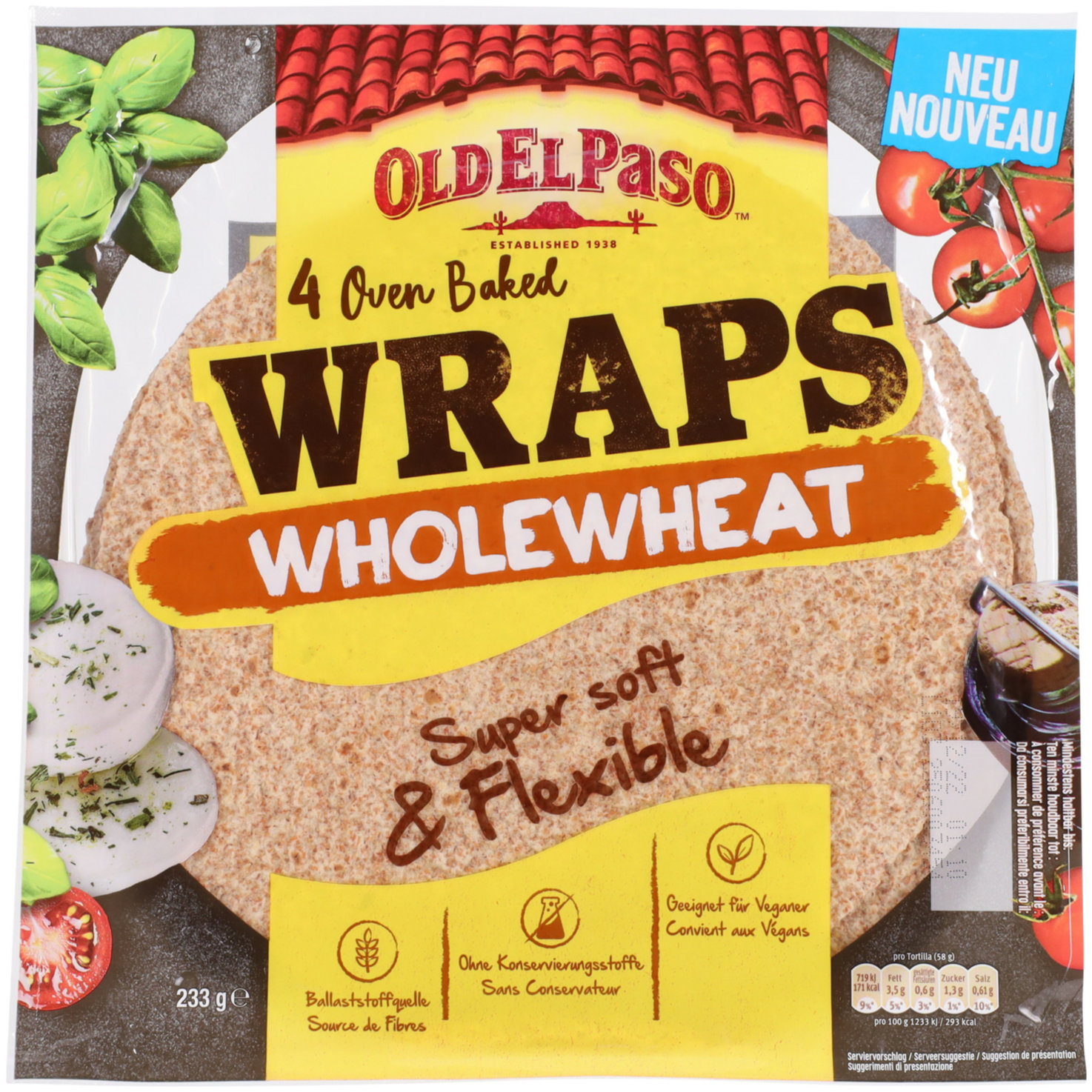 Old el Paso Wraps Whole Wheats