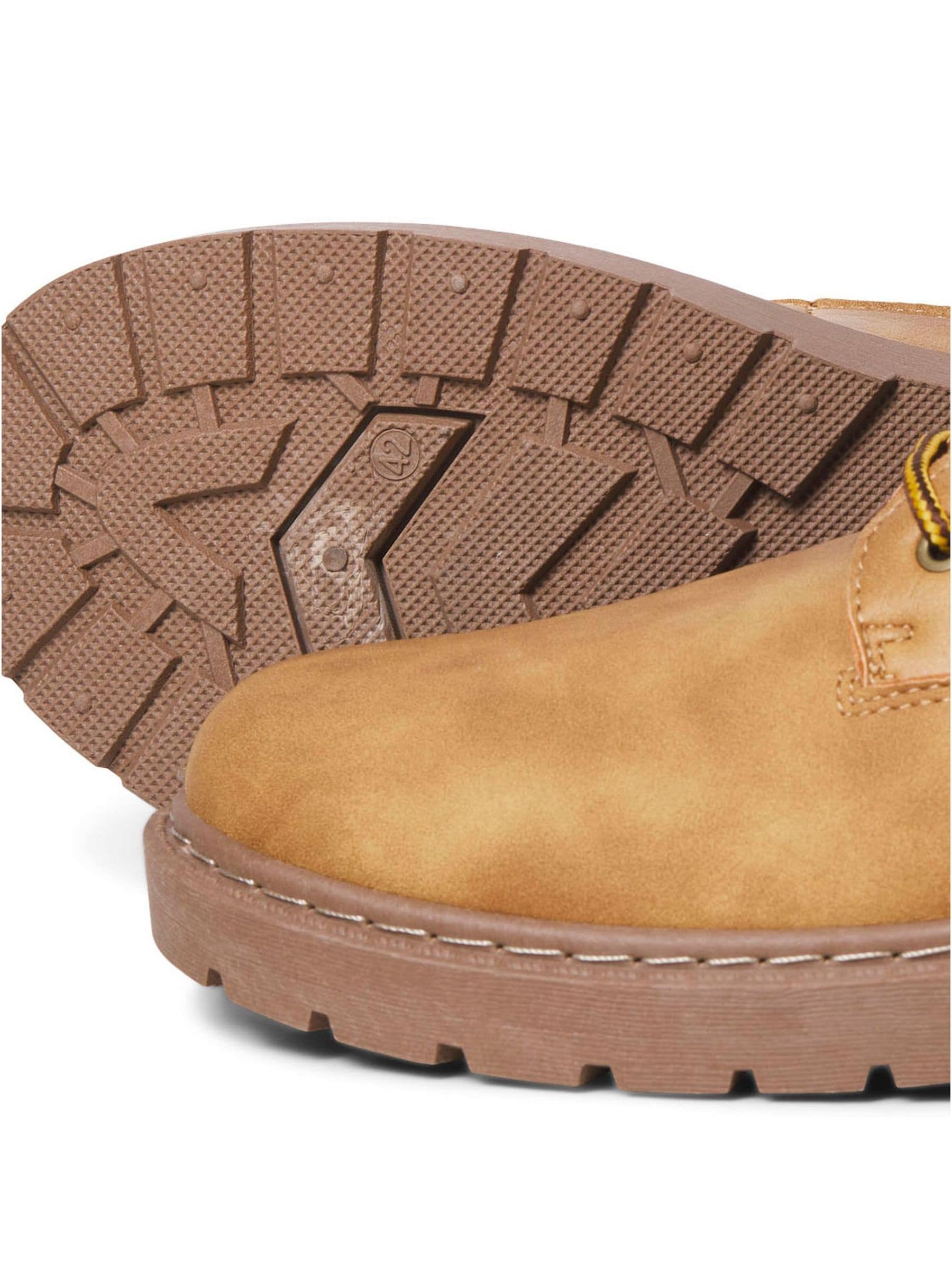 Bruin - JACK & JONES Tan Lace Up Ankle Boots