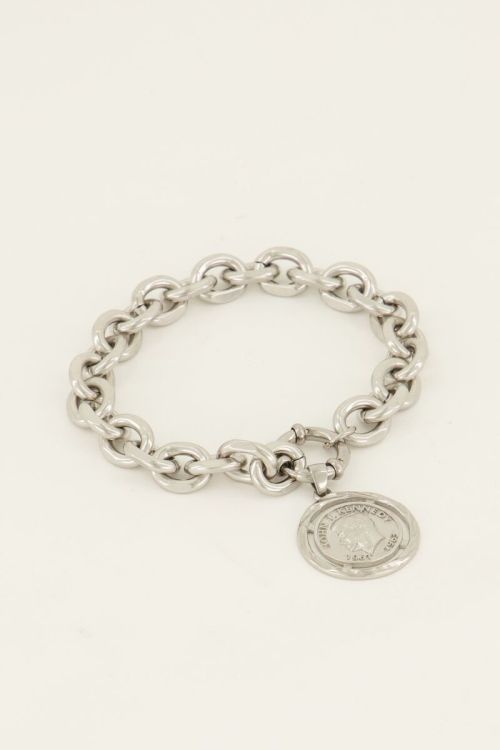 Bold Spirit schakelarmband met munt
