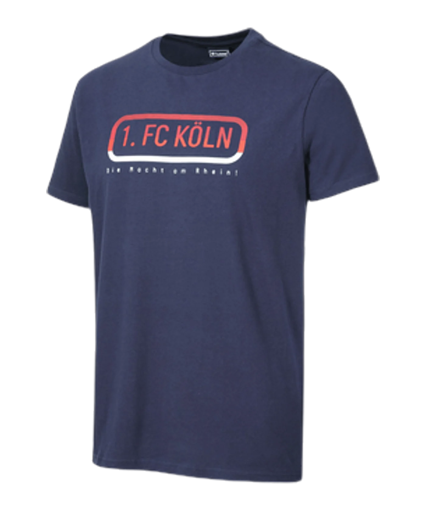 Hummel 1. FC Köln Fan Logo T-Shirt 2023/2024 Blau F7026