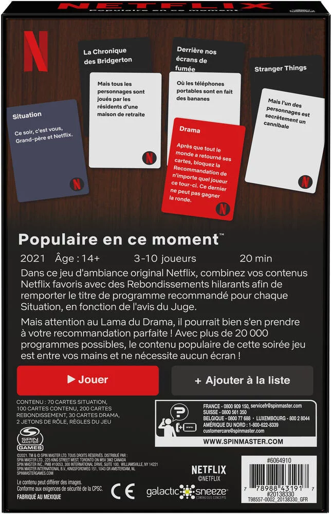 JEU NETFLIX