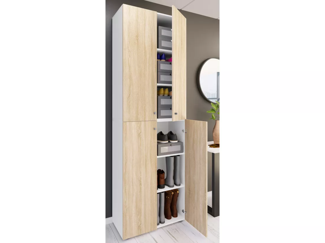 XL Bois Grande armoire à chaussures Lona 6
