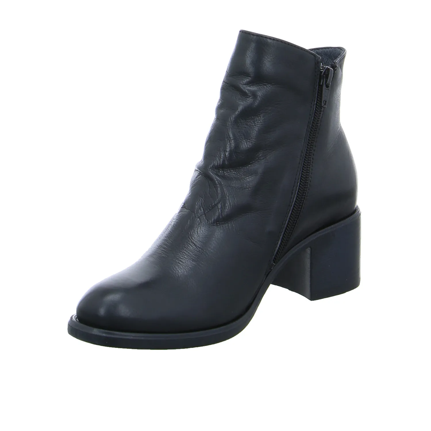 SCHUHENGEL Stiefelette Schwarz Leder