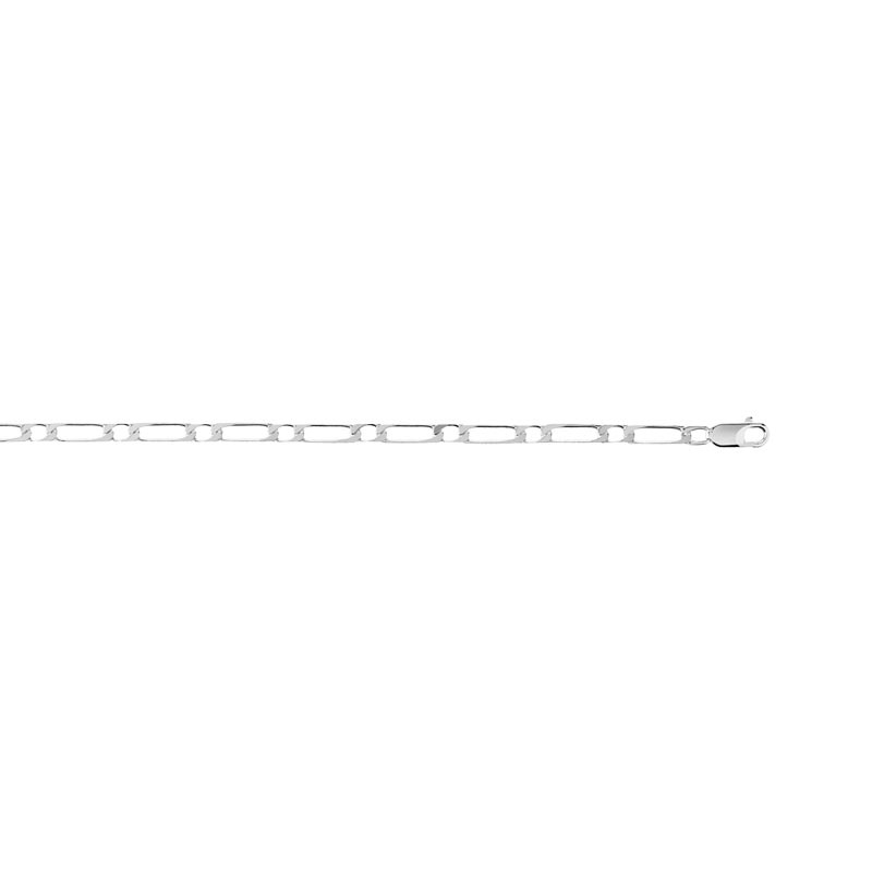 Collier maille cheval alternée argent 925 55 cm