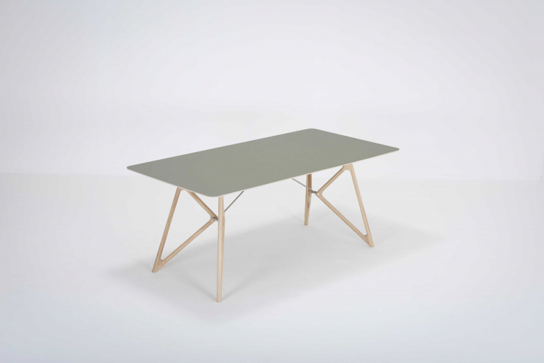 Gazzda Tink Tafel linoleum 180x90 whitewash Dark Olive