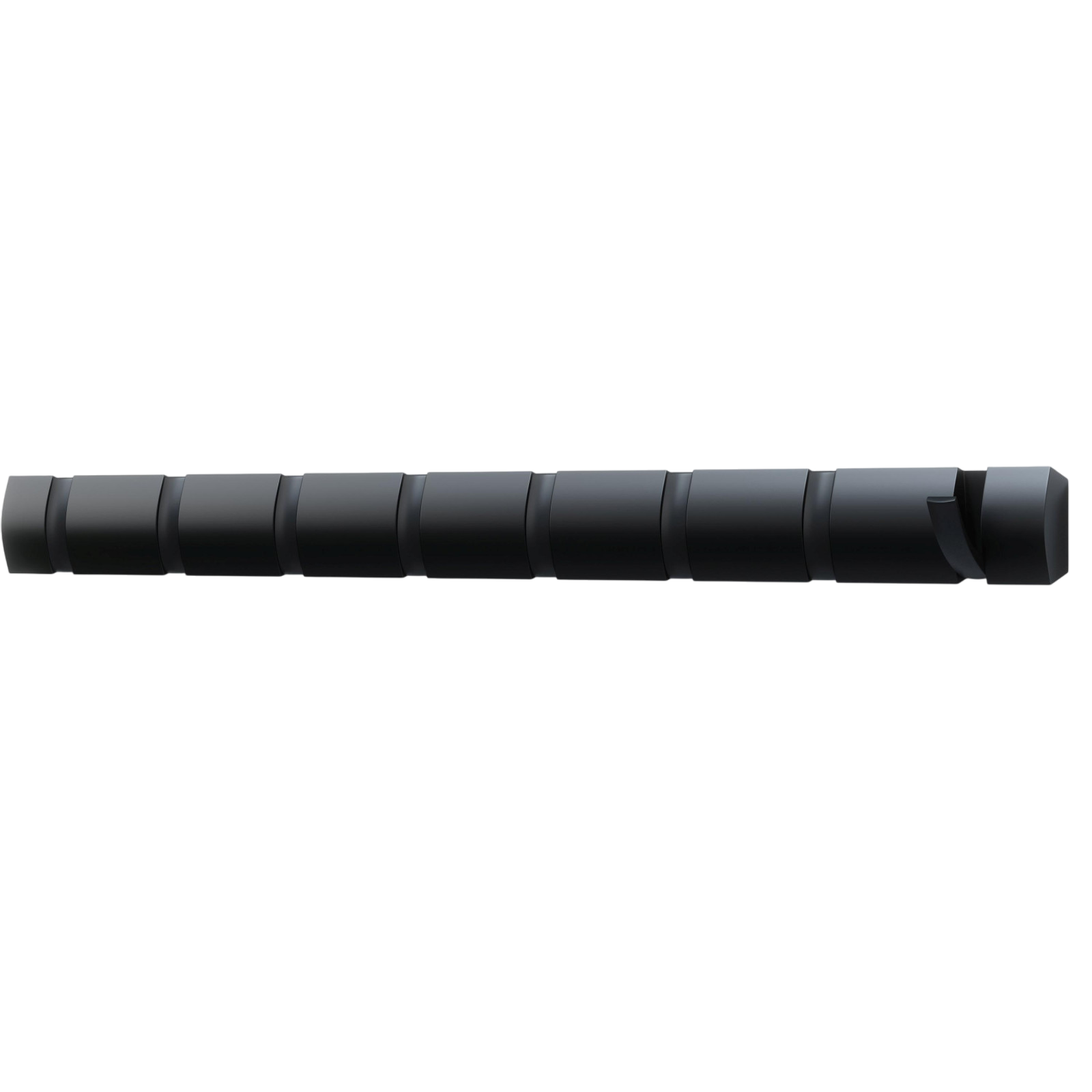 Garderobenleiste Flip 8 Haken, Schwarz