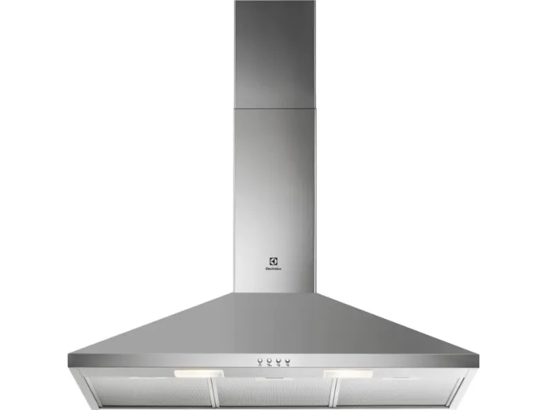 Electrolux LFC319X - Hætte - skorsten - bredde: 89.8 cm - dybde: 45 cm - udtrækning og recirkulation (-) - rustfrit stål