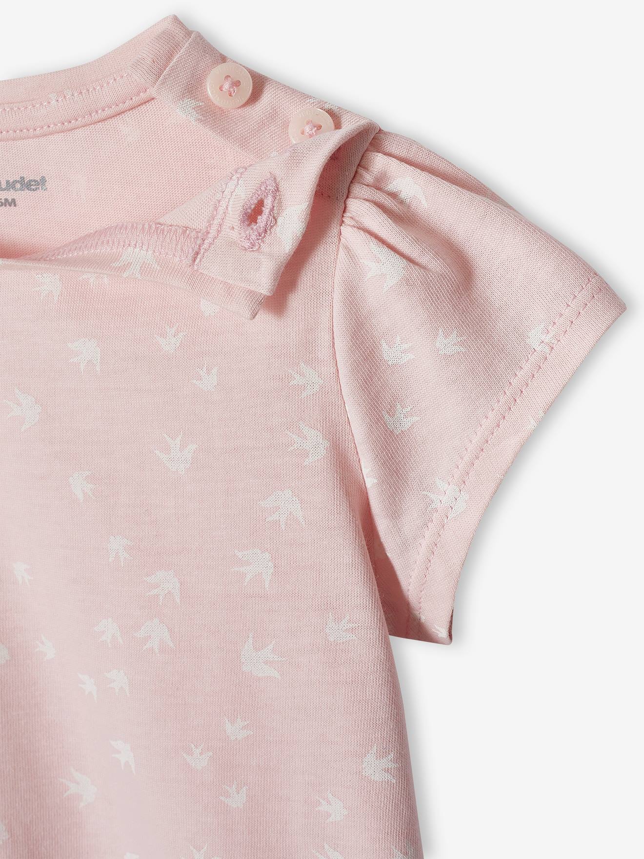 Conjunto de 2 camisetas básicas de manga curta para bebês, azul acinzentado
