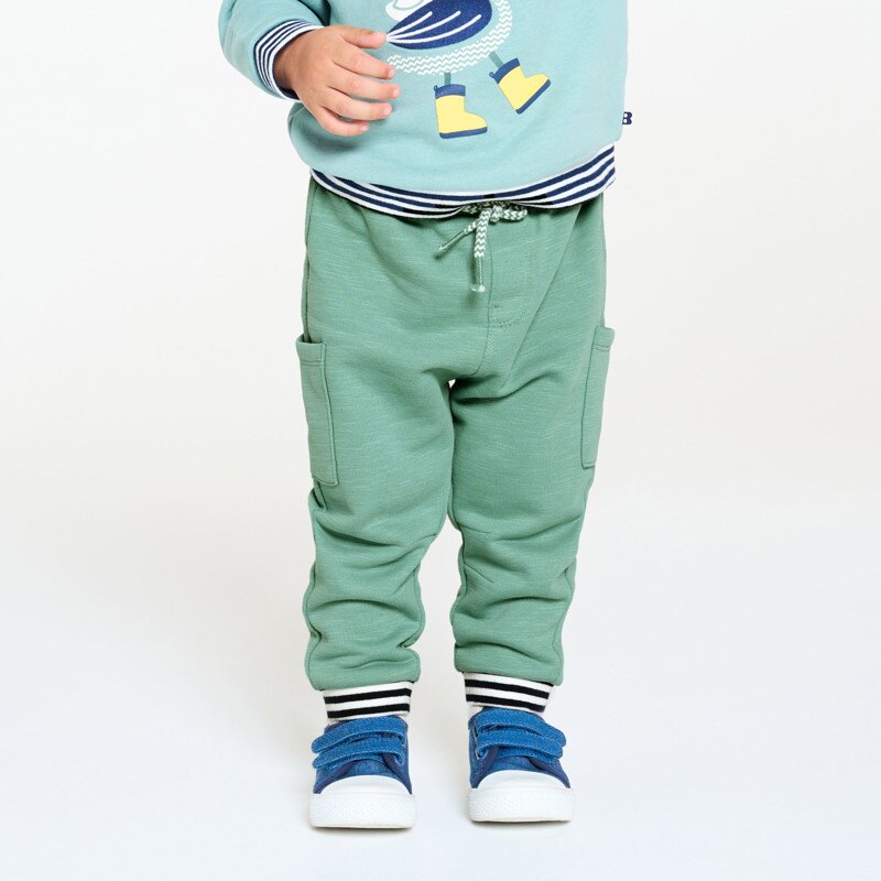 Pantalon molleton jogging vert bébé garçon Vert