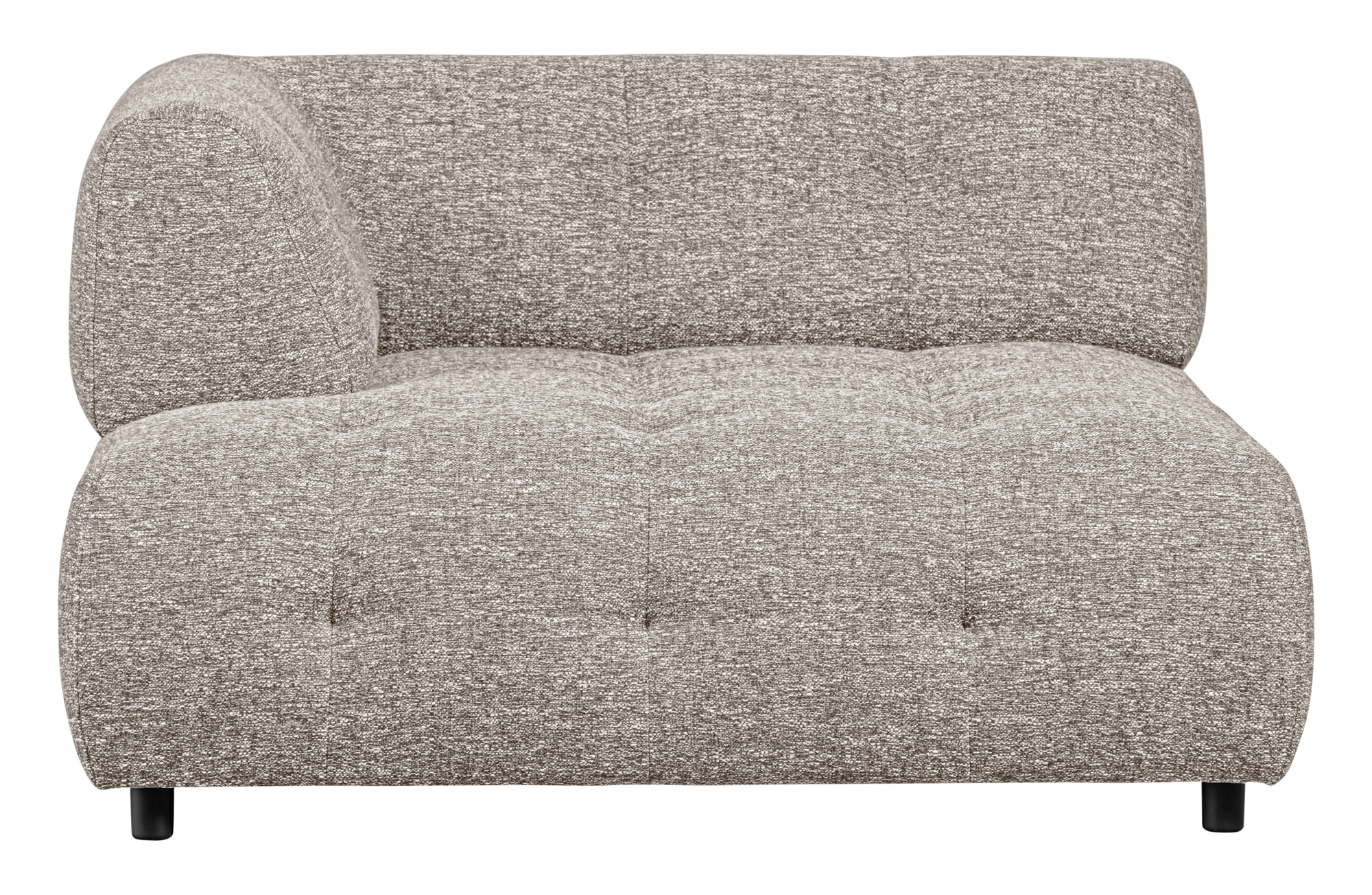 WOOOD 1,5-zits chaise longue met arm links Louis- Melange Louis 1,5-zits chaise longue met arm links Melange - Powder
