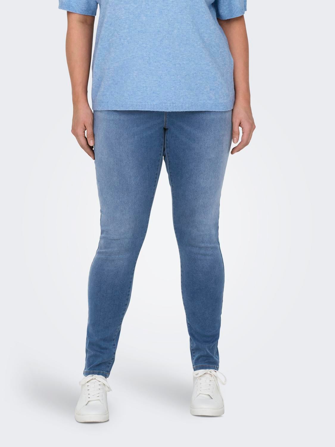 CARAUGUSTA Hohe Taille Skinny Fit Jeans Light Blue Denim