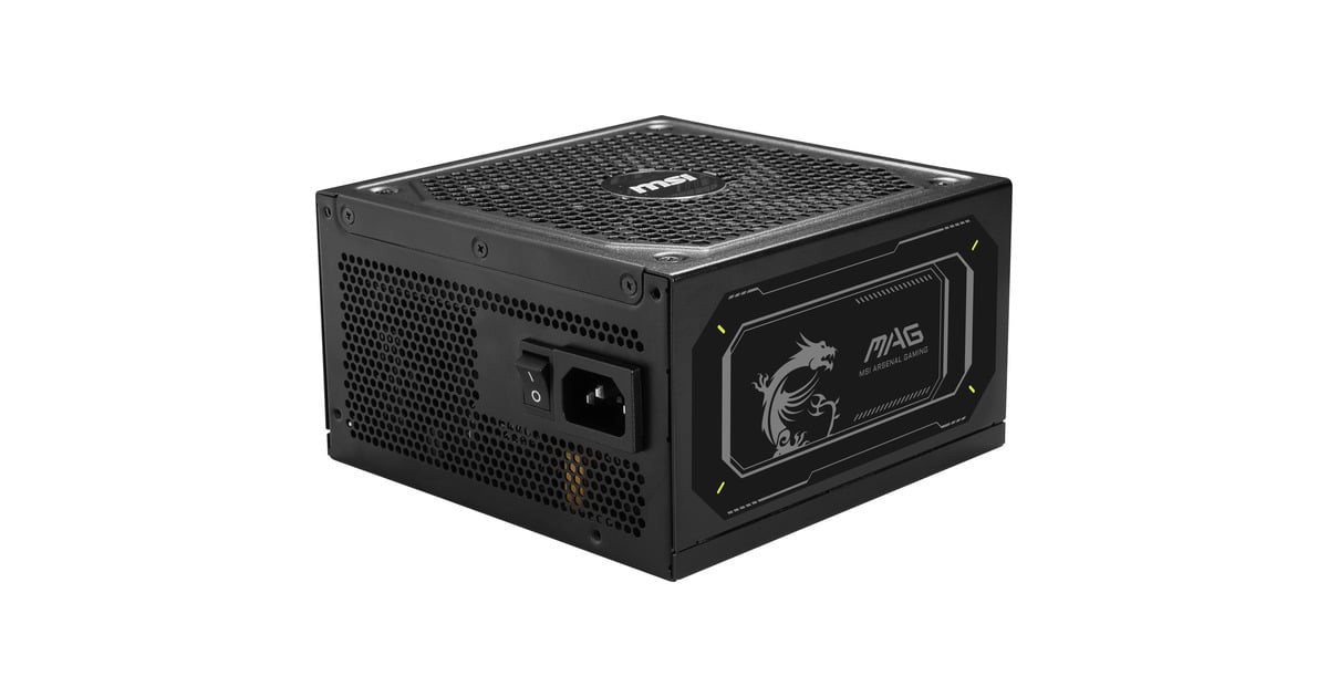 MSIMAG A1000GL PCIE5 II modulaire 1000 watt voeding   (Zwart, 1x 12V-2x6, 4x PCIe)