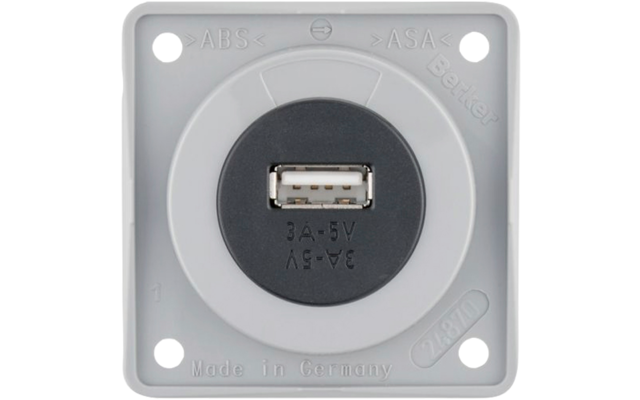 Berker Integro  USB-Ladestecker 3 A  5 V