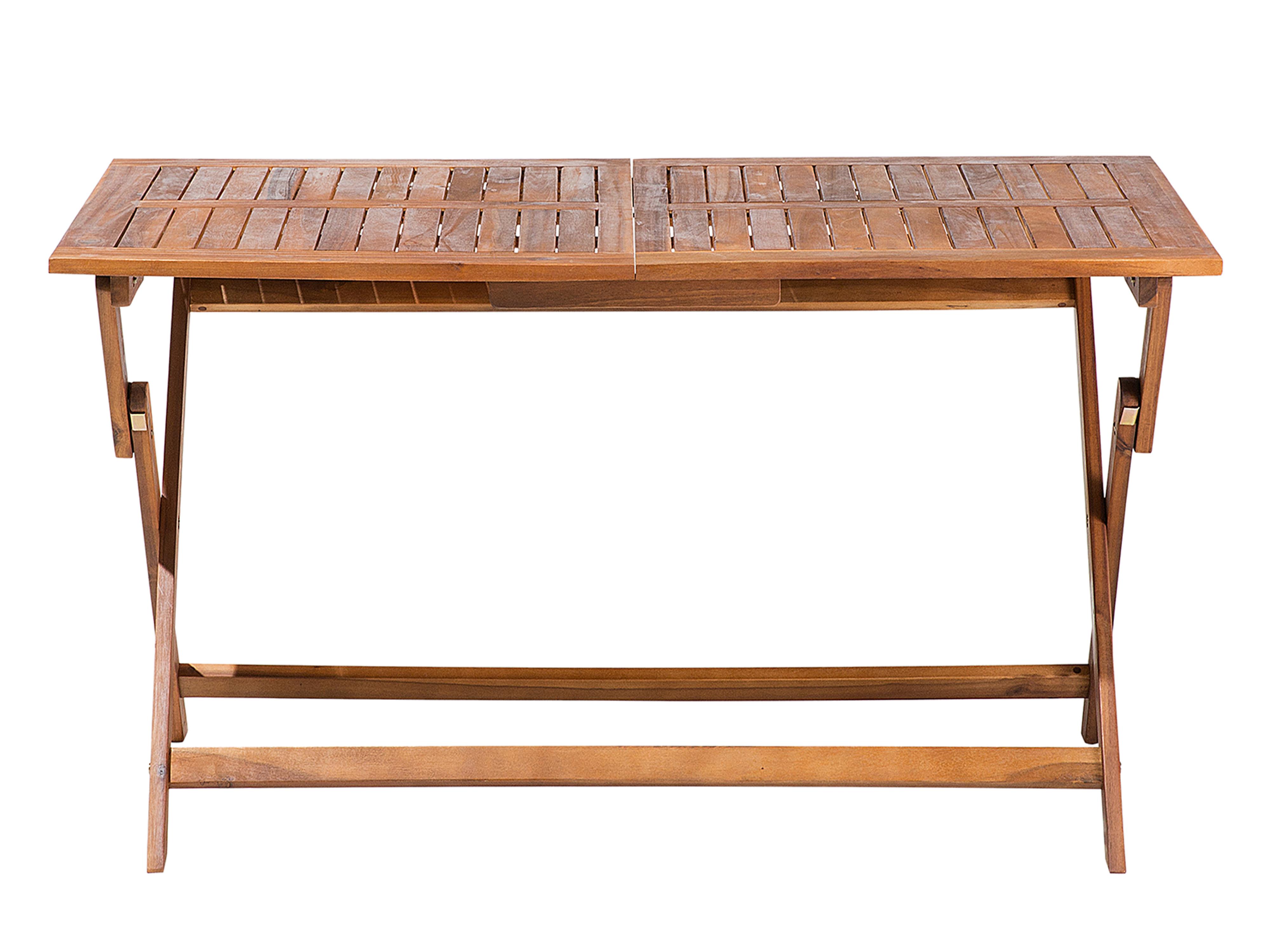 Tuin eettafel CENTO 140 cm 75 cm Acaciahout Bruin