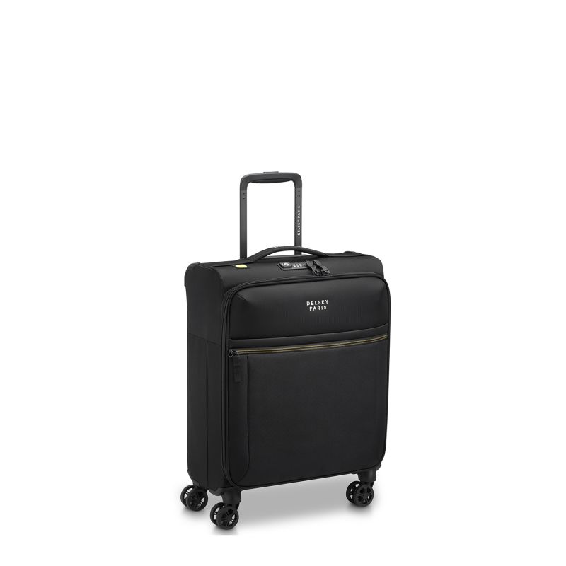Valise cabine souple Brochant 3 Slim 55 cm Noir Profond